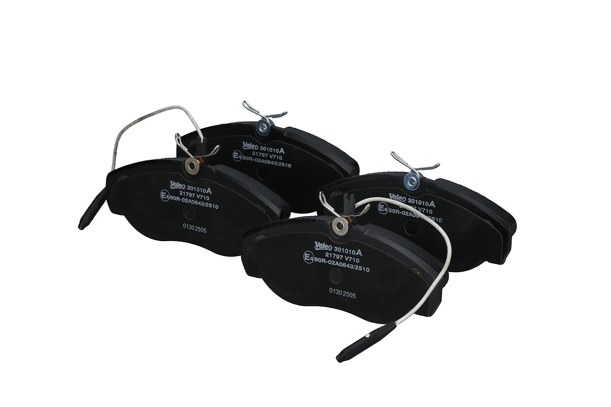 Jeu de 4 plaquettes de frein VALEO ref. 301010A
